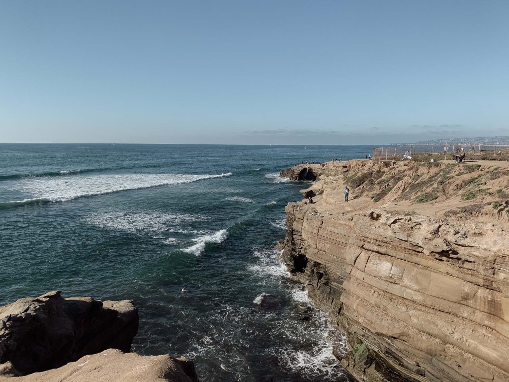 The Sunset Sea Cliffs, San Diego. (Video)